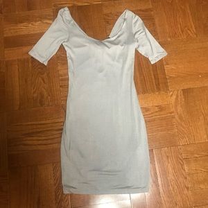 NWT Grey Stretchy Mini Dress by Soprano